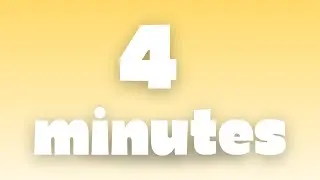 4 Minute Countdown Timer | Light Yellow
