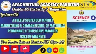 Lecture 28 | Freely Suspended Magnet|Magnetizing & Demagnetizing|Permanent & Temporary Magnets|Uses