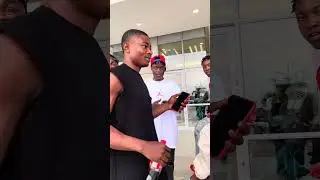 Food boy and the beautiful girl (best of Mr kirien) try not to laugh 😂