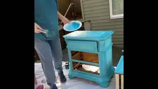 Nightstand makeover flip