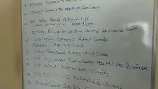 June 22, 2022 Imp News 🗞️📰/AP Inter Results Today/Draupadi Murmu/Admit Cards/Cases in TS ...