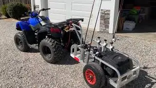Connecting a beach fishing cart to my four-wheeler 🎣