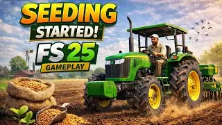 FS 25 | John Deere ke Sath Seeding Start 🌱 | Farming Simulator 25 Gameplay Hindi