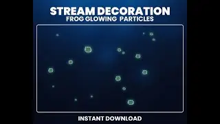 Frog Green Bubble Stream Overlay &ndash; Animated Twitch & OBS Stream Design
