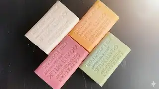 ASMR Soap Cutting|Dry Soap Cutting ASMR|Satisfying Sound ASMR|No Talking|Crispy Lovely Vintage Soaps