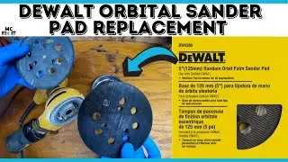 How to Replace Dewalt 5in Orbital Sander Pad DW4388 - D26450, D26451, D26451K, D26453K, D26456