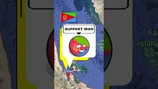 Countries that Support Iran or Usa part-5 #shorts #worldmap #countryballs