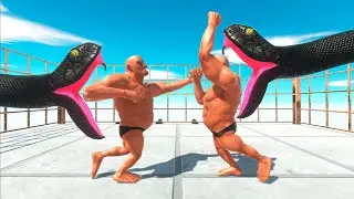 DEADLY FIGHT in the Ring of BLACK MAMBA - Animal Revolt Battle Simulator
