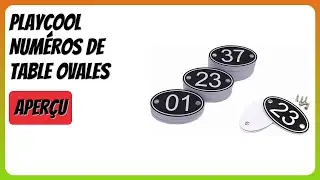 AVIS (2026) : PlayCool Num&eacute;ros de table ovales. D&Eacute;TAILS