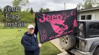 Установка флага Jeep 🚙 | Как установить флаг