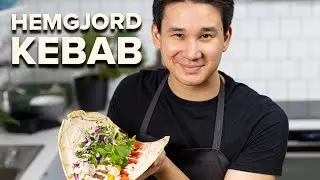 Hemgjord kebab med tillbehör på under 30 minuter