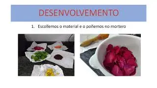 Pigmentos naturais. Escola infantil Cerdedo-Cotobade-Tenorio