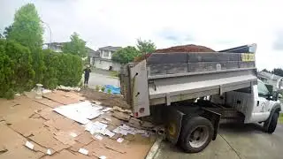 Douglas Fir Bark Mulch Installation Timelapse