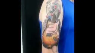 Guitar tattoo