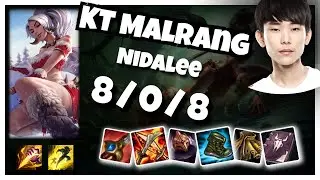 KT Malrang Nidalee JUNGLE (8/0/8) vs LILLIA Gameplay Replay - Patch 10.19