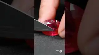 Kitchen Knife vs Precious Ruby #asmr #gemstone