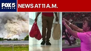 LIVE from FOX 5 News: Latest on BioLab fire; holiday shopping starts now; Falcons honor survivor