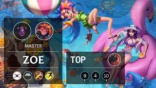 Zoe Top vs Aatrox - KR Master Patch 9.24
