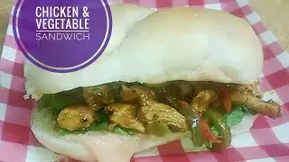 Chicken Vegetable Sandwich Recipe in Urdu Hindi ~Vegetable Chicken Sandwich Recipe in Urdu Hindi