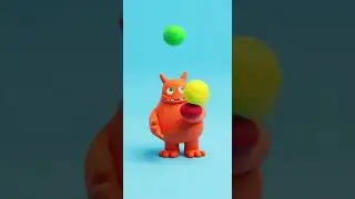 Friendly Monster Playing! 😸 #monster #cool #cute #play #scary #animation