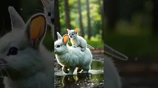 White Kitten So Sad | Rabbit Journey #sadcat #rabbitjourney #sadcatstory #sadcatsong