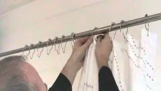 Shower Curtain Hooks / Rings - Stainless Steel, Decorative, Rust Free