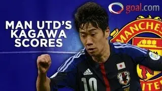 SUPER strike - Man Utd's Kagawa scores from distance for Japan v Jordan