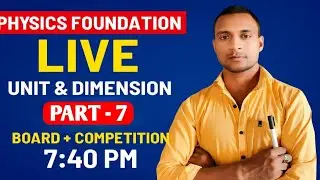 Physics Live Class in Hindi | Units and Dimensions