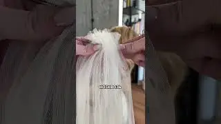 Как крепить фату в прическу часть 2 #прическинасвадьбу