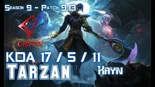 GRF Tarzan KAYN vs OLAF Jungle - Patch 9.13 KR Ranked