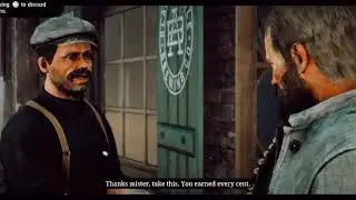 arthur morgan earned high honor and money also by helping this shopkeeper #rdr2