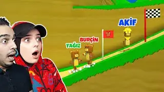 3 KİŞİ BAYRAK YARIŞI YAPTIK! İLK DOKUNAN KAZANIR!🏆😱
