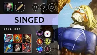 Singed Mid vs Yone - KR Master Patch 25.06