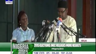 #Nigeria2015: Presentation Of Yobe State Presidential Poll Result