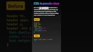 Let's understand CSS :is() pseudo-class in 30 seconds #Shorts