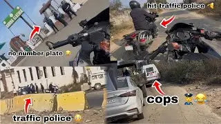 Traffic police to pisha he pad gai 🤯 Ajj bike gai 😖