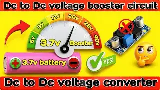 How to make 3.7 volt to 12 volt boost converter l how to make 3.7v to 12v l booster circuit l #boost
