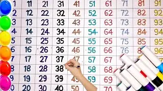 Counting 1 to 100 ! 1 से 100 तक गिनती ! Best video of counting ! How to learn counting ! Ginti !