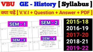 Ge - history Syllabus | generic history syllabus | जेनेरिक पेपर सिलेबस हिस्ट्री | general history