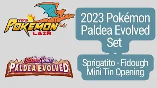 *NEW* 2023 Pokémon Paldea Evolved - Opening Sprigatito & Fidough Mini Tin