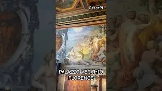 Wall paints inside palazzo Vecchio #palazzovecchio #florence #travelitaly