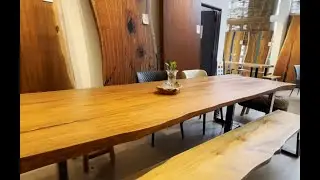 Step by Step How to Make a Live Edge Wood Slab Furniture | Skov Wood Slab | Process | Table