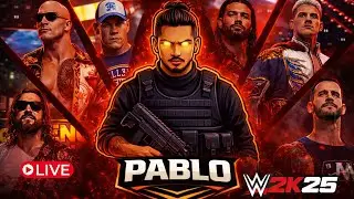 WWE 2K25 LIVE 🔴| Finishers & Custom Characters | No Mic