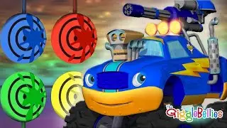 Learn Primary & Secondary Colors | Monster Trucks | Go Super Trucks