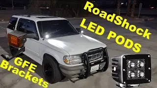 Светодиодные фары RoadShock с кронштейнами для передних стоек GoFastExplorers