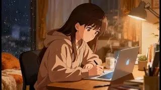 Cozy Room + Rain Sounds | Lofi Beats with Girl Studying