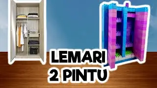 Cara Membuat Lemari Dua Pintu Dari Balok Susun