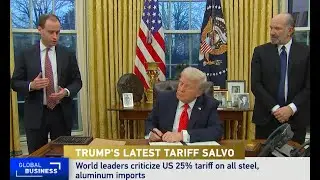 Global trade faces uncertainty as U.S. President Trump&rsquo;s tariffs take effect