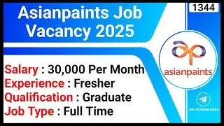 Asianpaints Job Vacancy 2025 | Sales & Marketing Jobs | Executive Jobs | B.Com Jobs