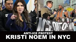 Kristi Noem in New York City - ANTI-ICE PROTEST